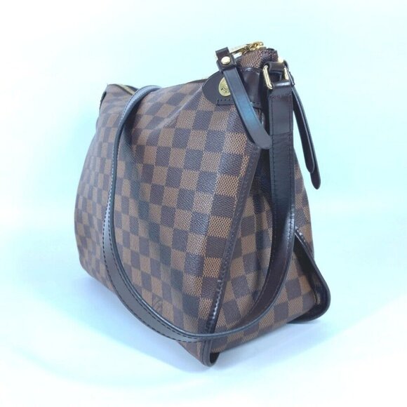LOUIS VUITTON Damier Duomo Bag Crossbody Shoulder Bag Damier Canvas Brown - Picture 4 of 16